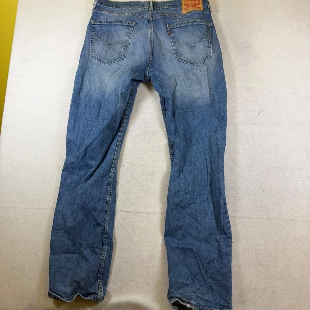 Levis 514 Straight Fit Mens Jeans Blue Medium Wash 34x32 Denim Pants